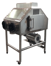 Negative Pressure Component-Servicing Gloved Enclosure