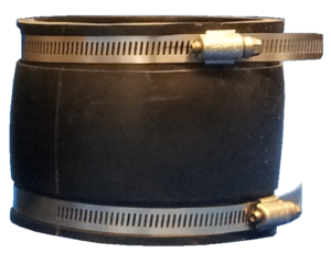 Rubber Pipe Menders with Hose Clamps